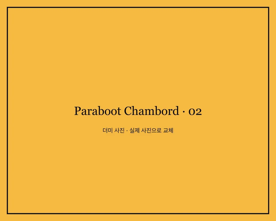 파리에서 본 노신사들의 발목처럼, 10년이 지난 샴보드